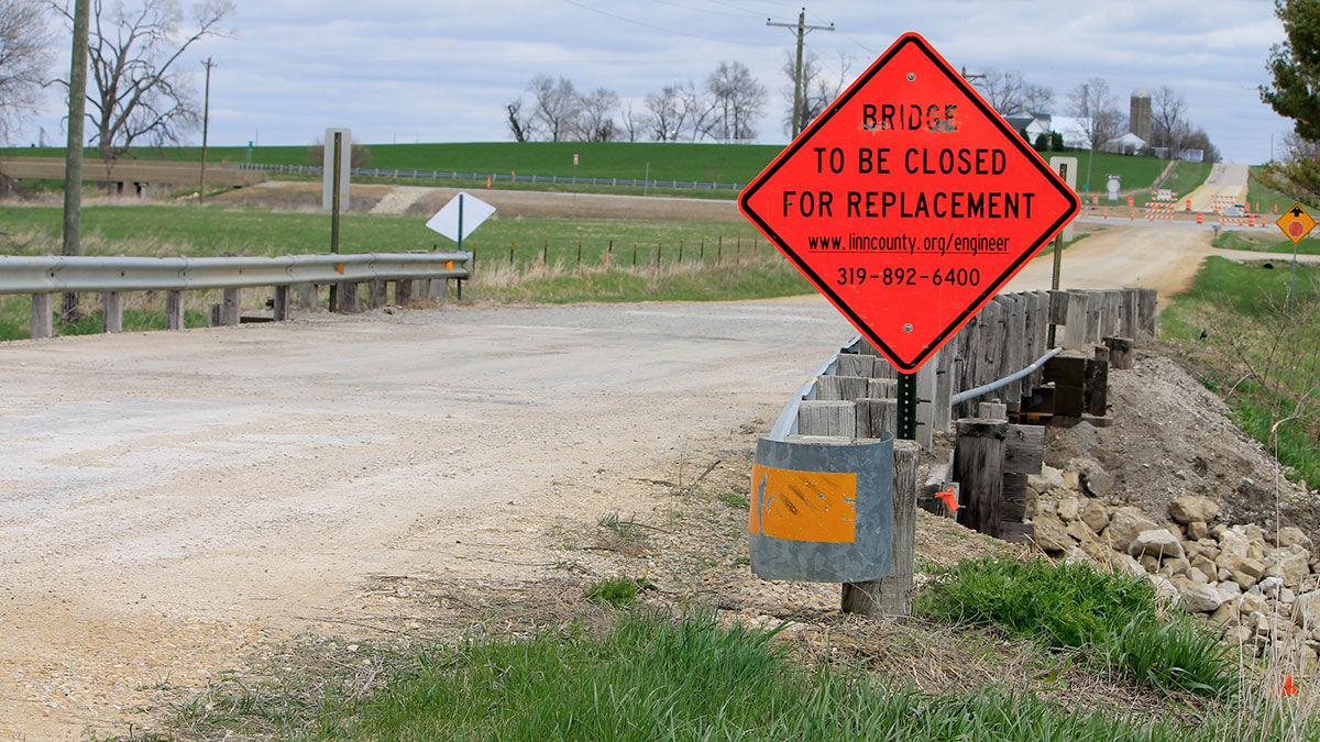Road work is planned in rural Linn County Iowa