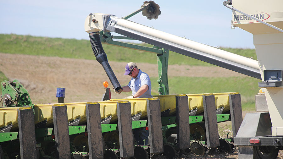 Will Longinaker planting corn