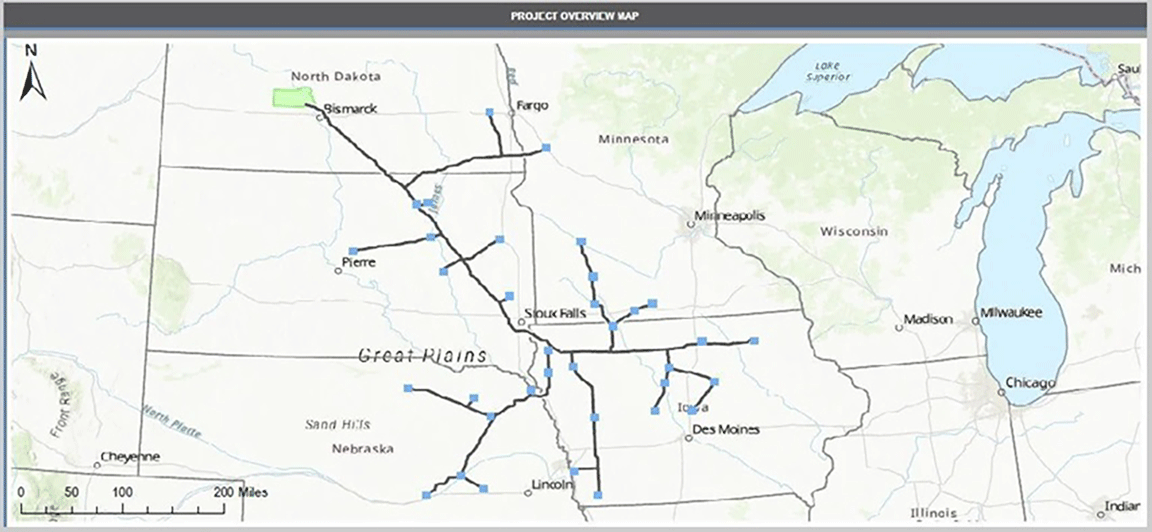 Summit Carbon Solutions proposed carbon dioxide pipeline system