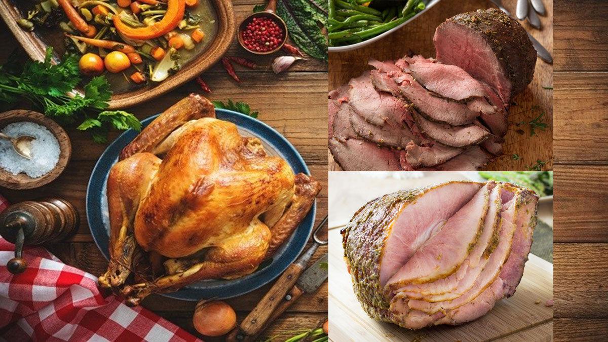 3 meat combo Turkey Beef Ham