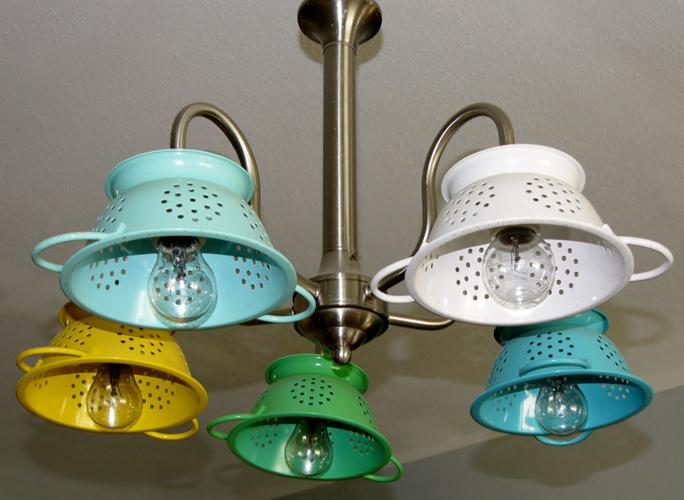 Colanders serve as shades