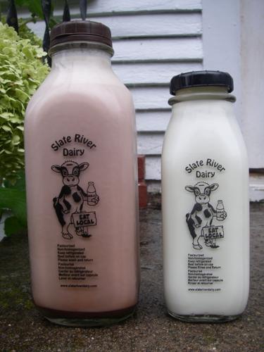 Milk bottles