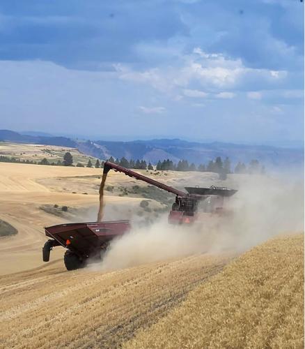 Unloading combine