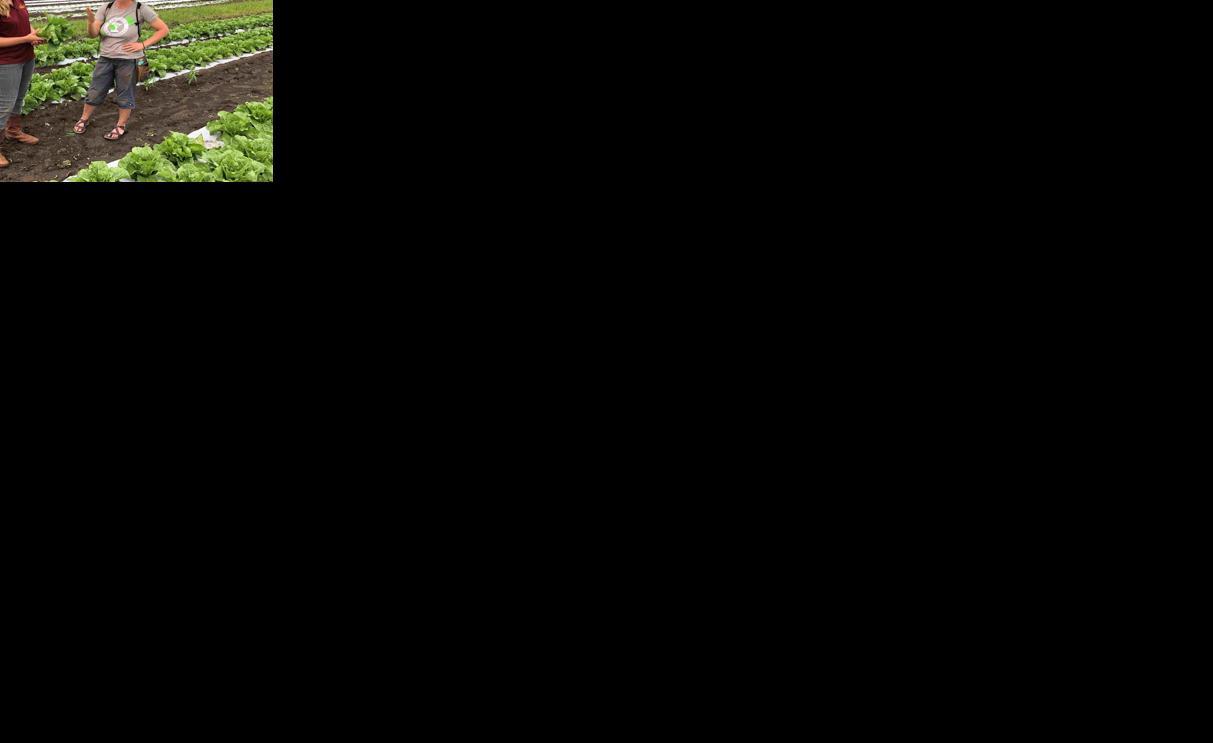 Hultberg with farmer