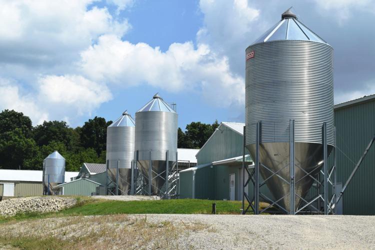 Buildings, grain bins at Nature Link