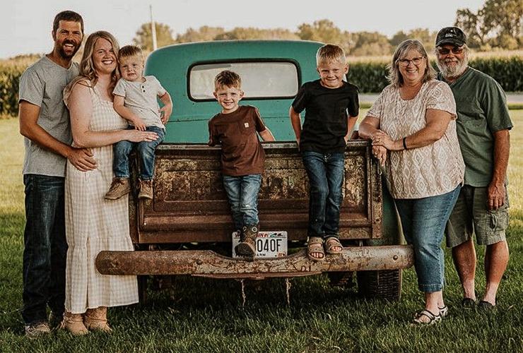 Karl, Courtney, Link, Levi, Luke, Kim and Bruce Sime