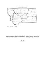 2019 Spring Wheat Performance Evaluations (2018 data)