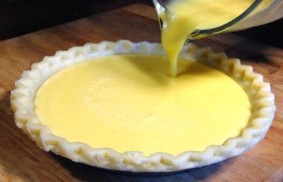 Save time while taking advantage of citrus season by throwing the ingredients for this lemon pie into a blender.