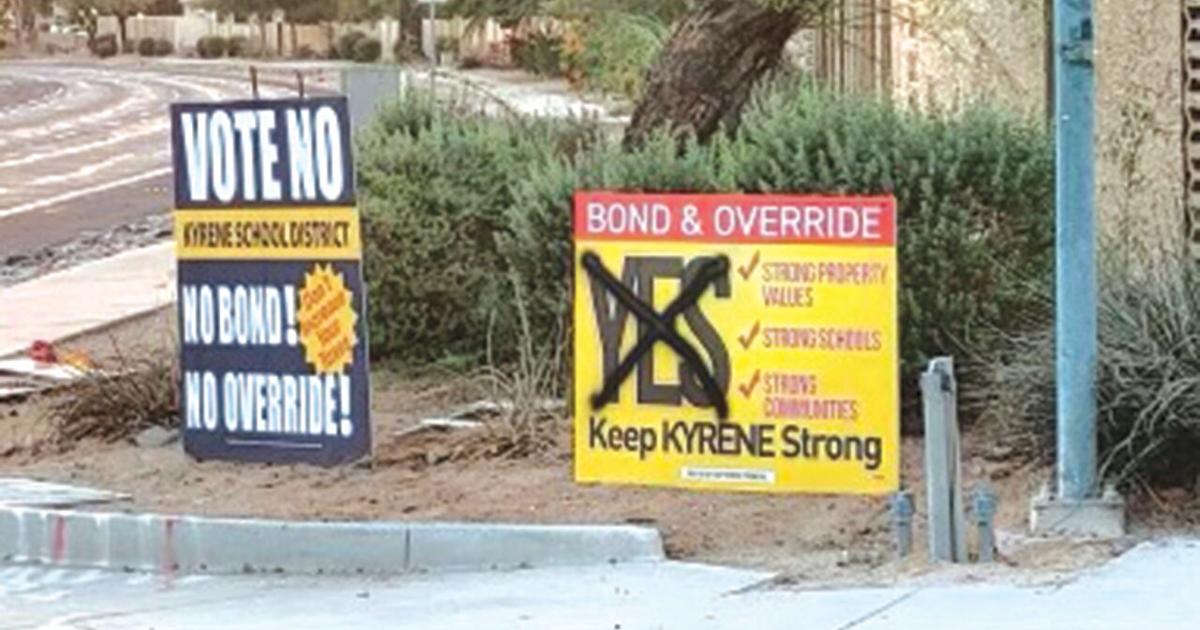 Sign vandals strike Kyrene bond campaign | News