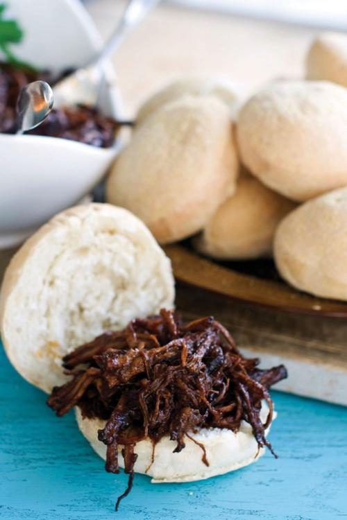 Barbecue brisket sliders