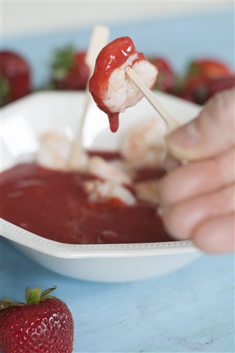 Food Strawberry Shrimp Cocktail