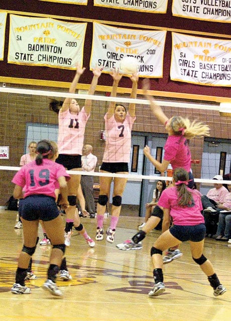 Pride take ‘Dig Pink’ fundraising trophy; Thunder take match