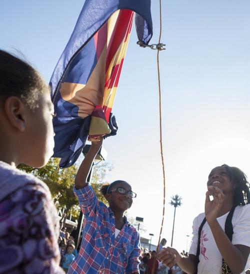 Lomas Flag Raising