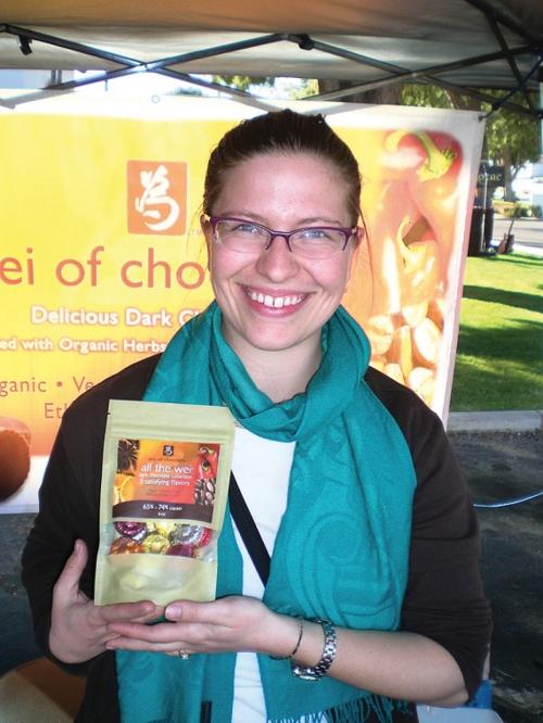 Wei of Chocolate at the Holistic Farmer's Market