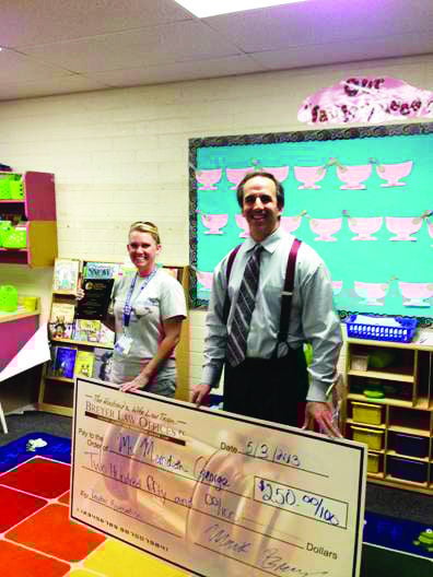 Lawyers show appreciation to teacher