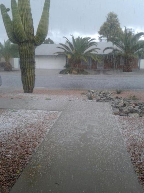 Hail in Ahwatukee