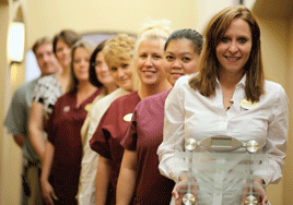 Local assisted living facility employees start friendly weightloss competition