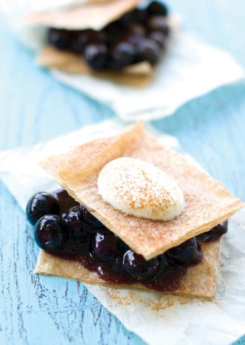 Blueberry shortcakes
