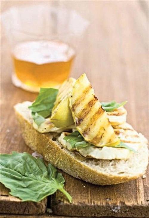 Food Panini Press Halloumi