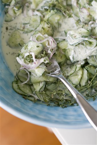 Food Deadline Cucumber Salad