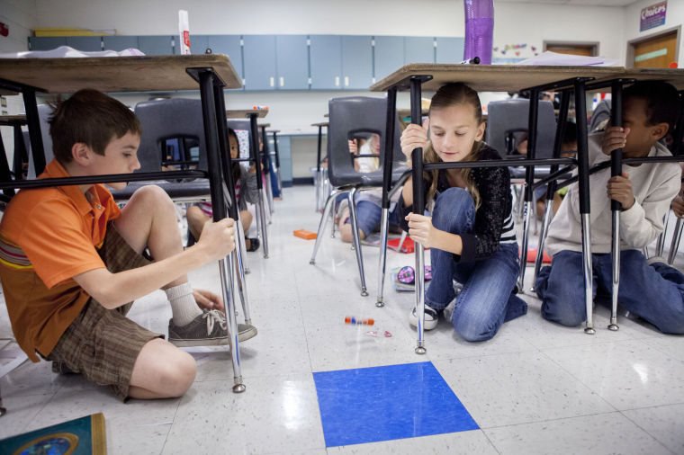 ShakeOut in Ahwatukee: Schools across Ariz. participate in ...