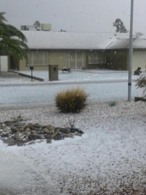 Hail in Ahwatukee