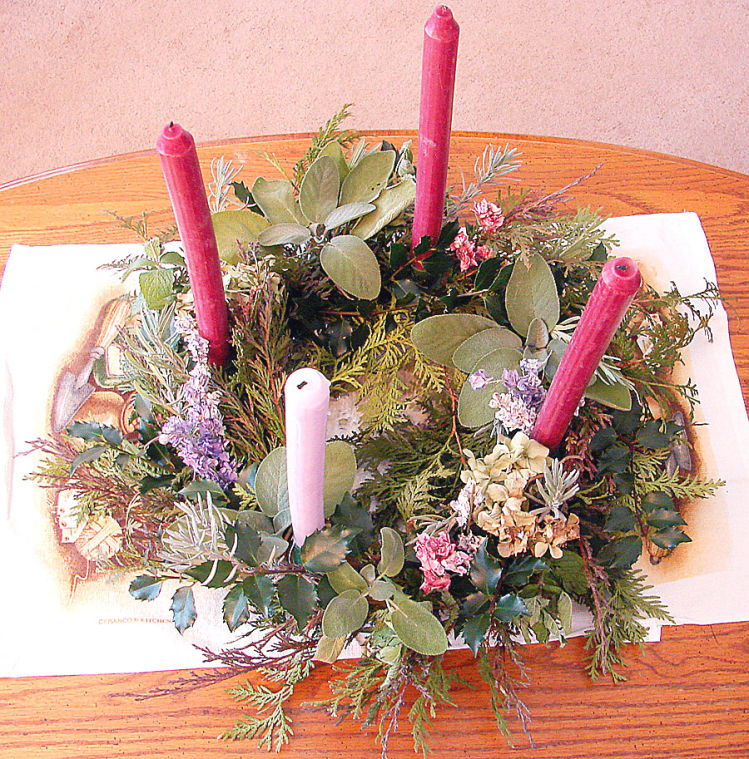 Create a meaningful Advent wreath from symbolic herbs Community