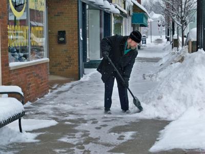 shoveling