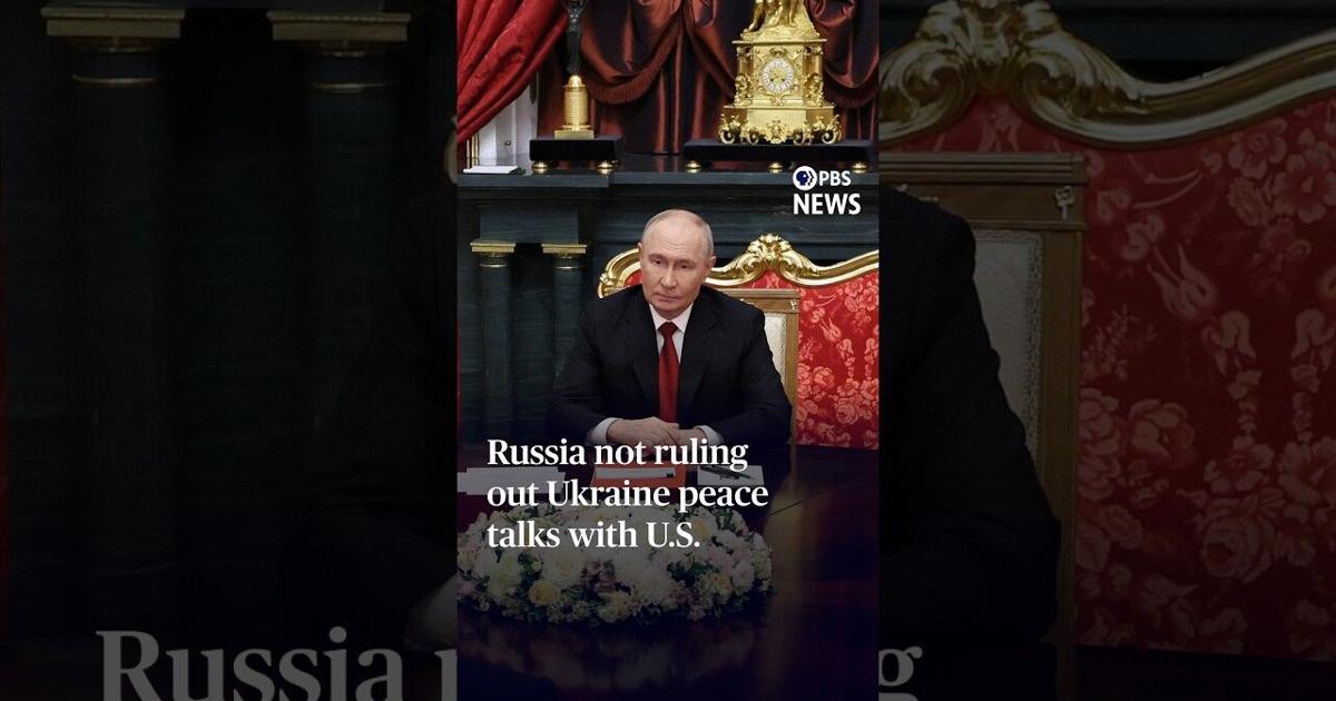 Russia not ruling out Ukraine peace talks with U.S.