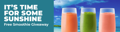 Tropical Smoothie Cafe giving away free smoothies throughout Memorial Day Weekend