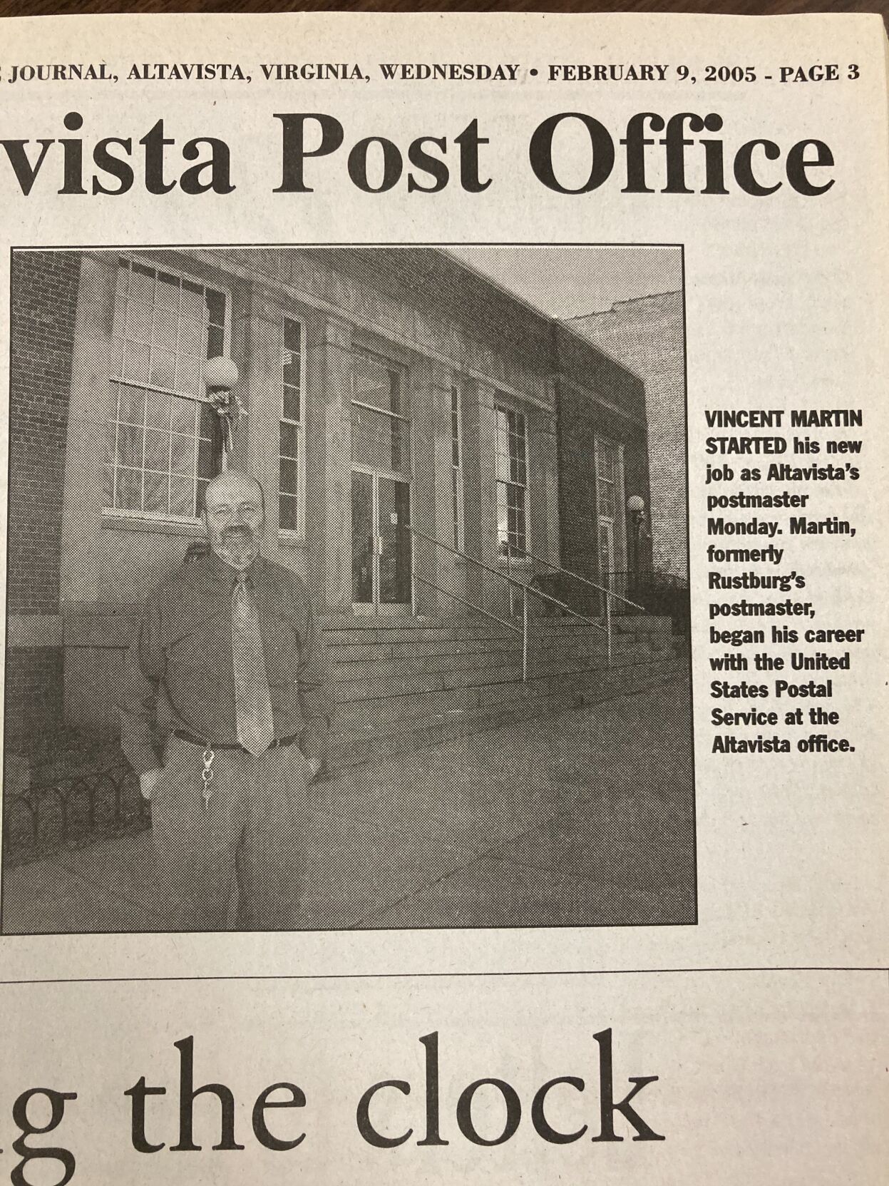 Martin retires from Altavista Post Office Multimedia