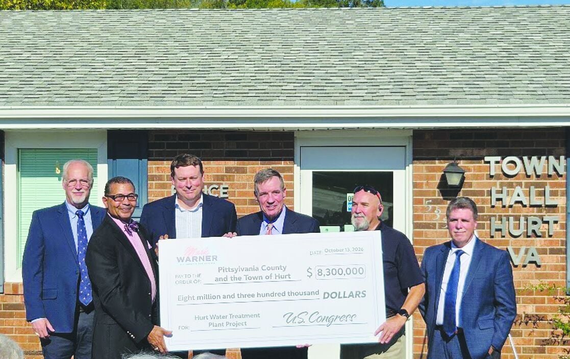 Sen. Mark Warner presents Disaster Supplemental funding award to Hurt ...