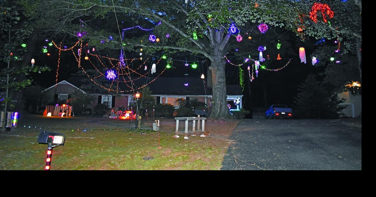 Holiday light spectacular on Peach St. in Chatham