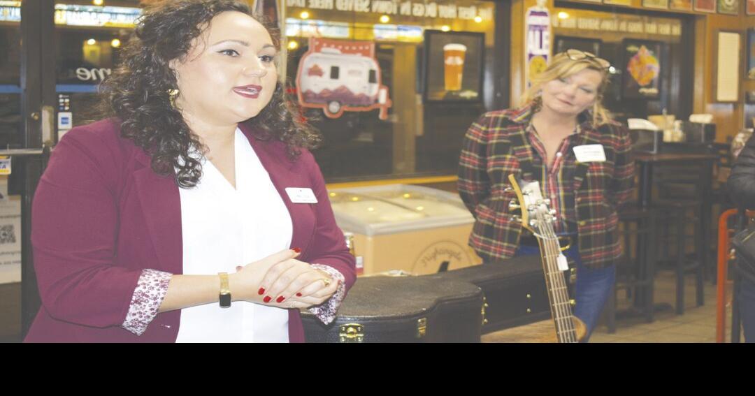 Business owners hear motiving information from chamber and economic