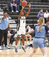 Lady Pioneers top Sweeny, 54-46 to take over second place