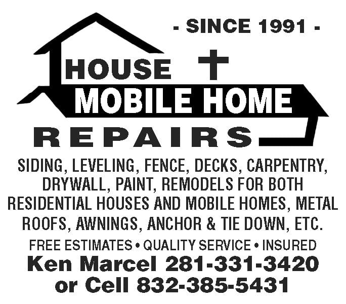 House & Mobile Home Repairs | Home Repairs & Maintenance Bureau | alvin ...