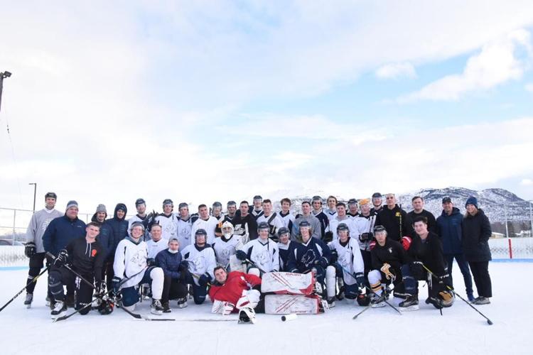 An estimated 2,100 hockey fans turned out to see the 22nd Annual Army vs.  Air Force hockey game Saturday, Nov. 5, at the Carlson Center in Fairbanks,  Alaska. The Army team, made