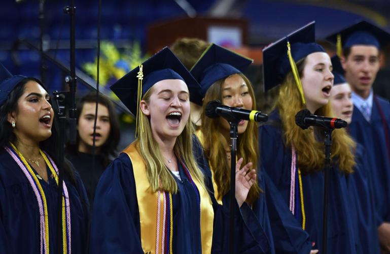 Andover High School's one hundred sixty second commencement was held Monday afternoon at the Tongas Center at UMass Lowell.