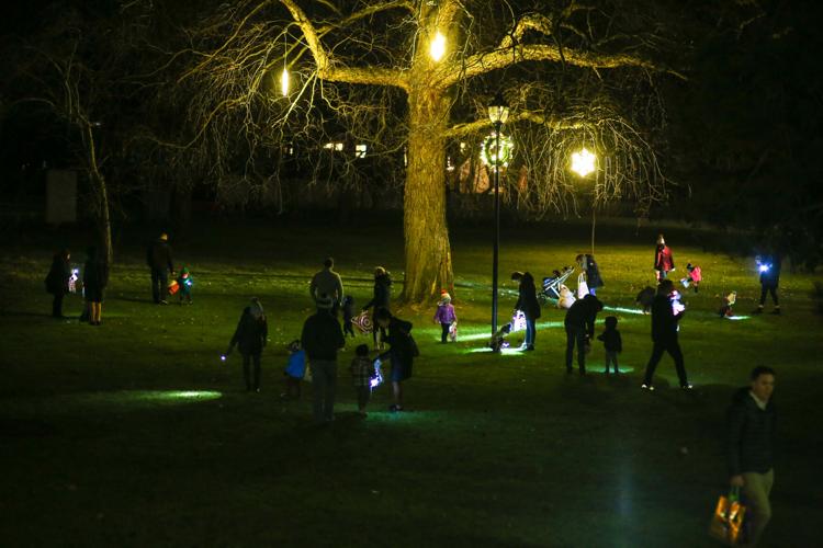 PHOTOS Andover kids track down 5,000 candy canes in flash light hunt