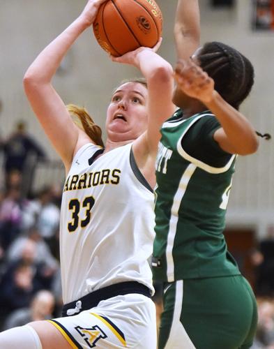Andover defeated Wachusett 61-57 in Division 1 semifinals in girls basketball action. 3/013/2023