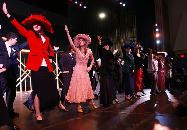 A Titanic Success Ahs Al Considered For Spotlight Awards By Kathryn Blanford Left A Junior At Andover High School Rehes Scene With The Cast Of S Ion Titanic Last Fall