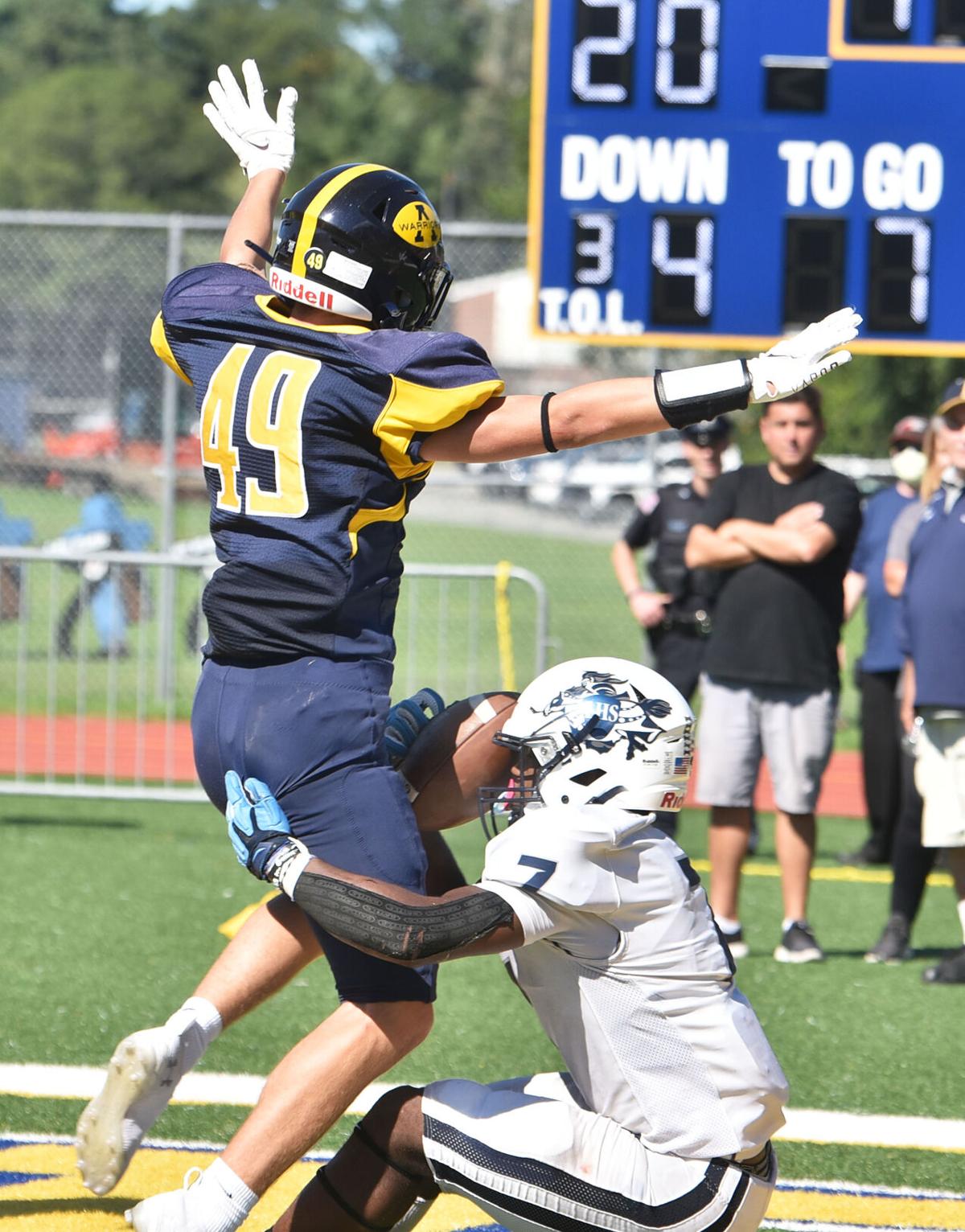 Lawrence defeated Andover 37-26 in Saturday afternoon football action.