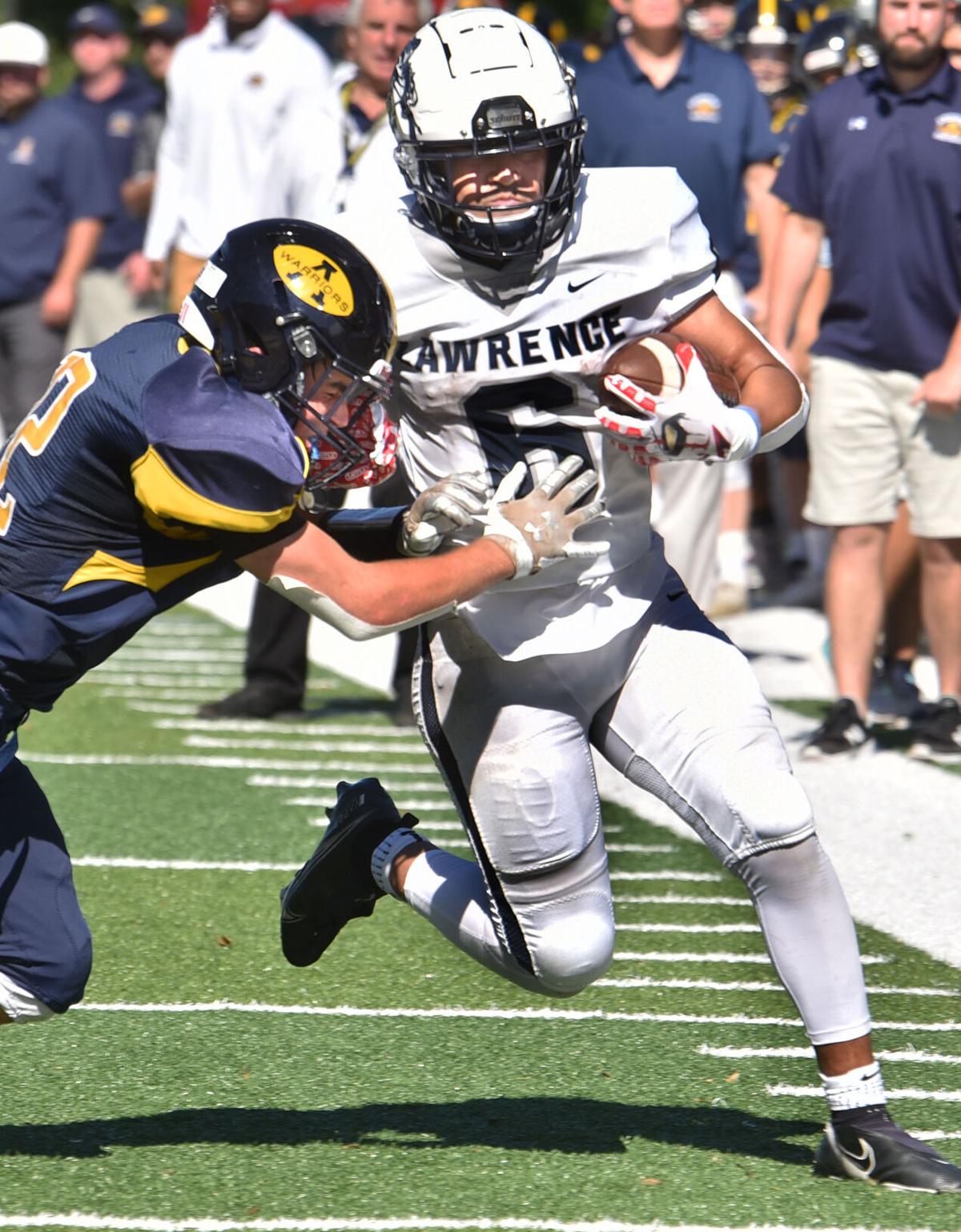Lawrence defeated Andover 37-26 in Saturday afternoon football action.