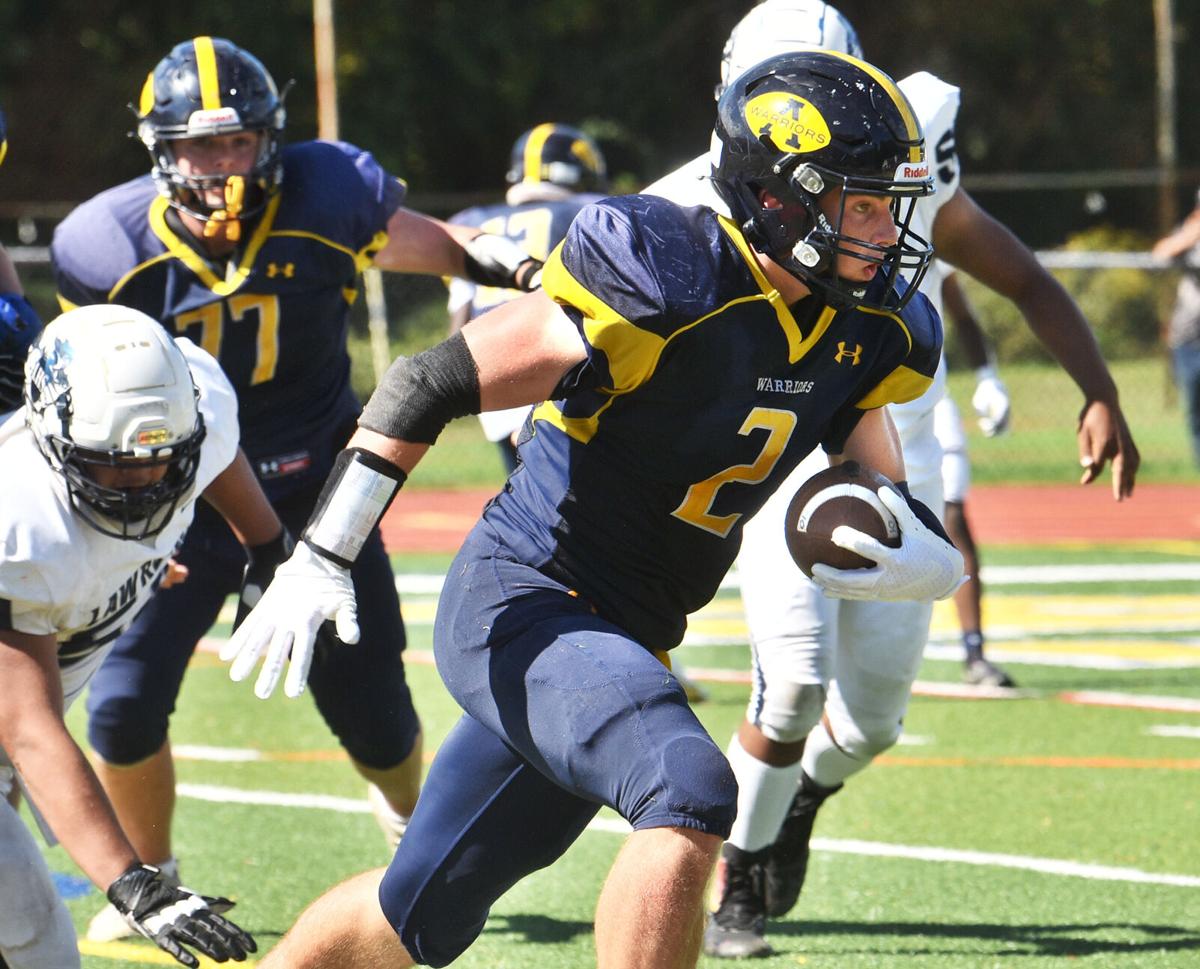 Lawrence defeated Andover 37-26 in Saturday afternoon football action.