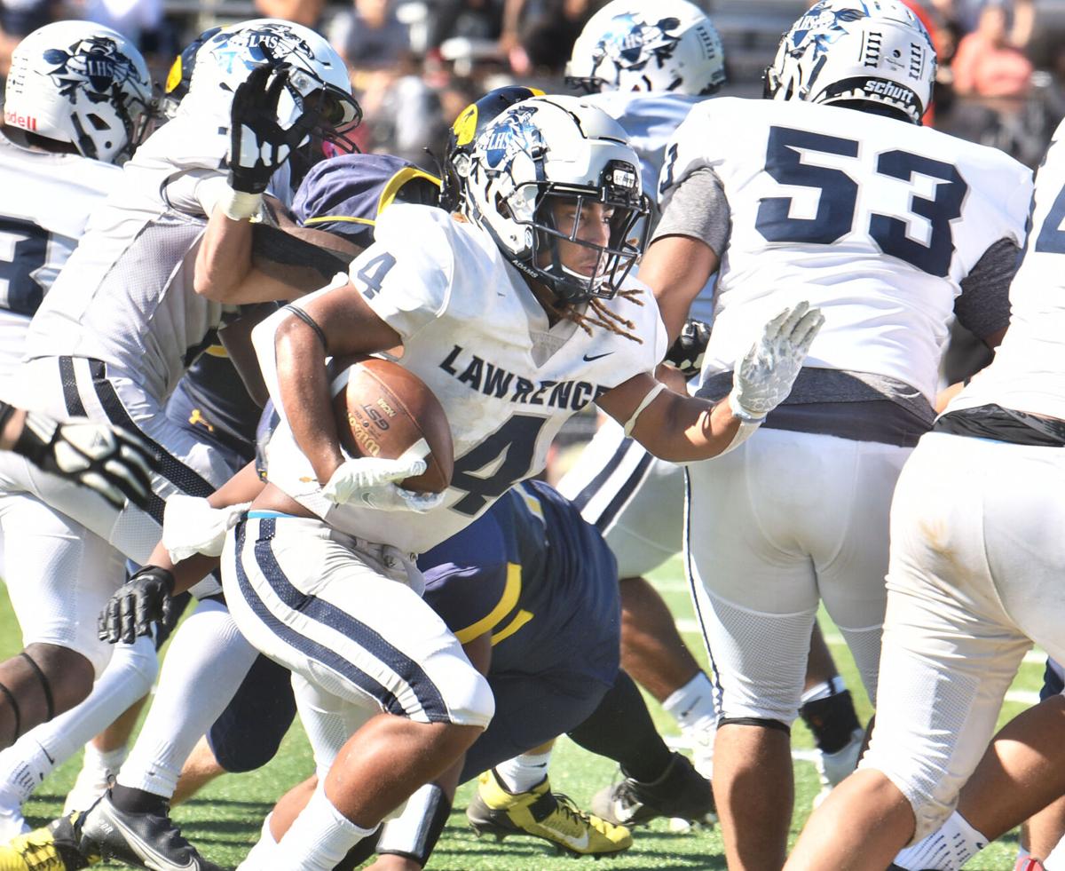 Lawrence defeated Andover 37-26 in Saturday afternoon football action.
