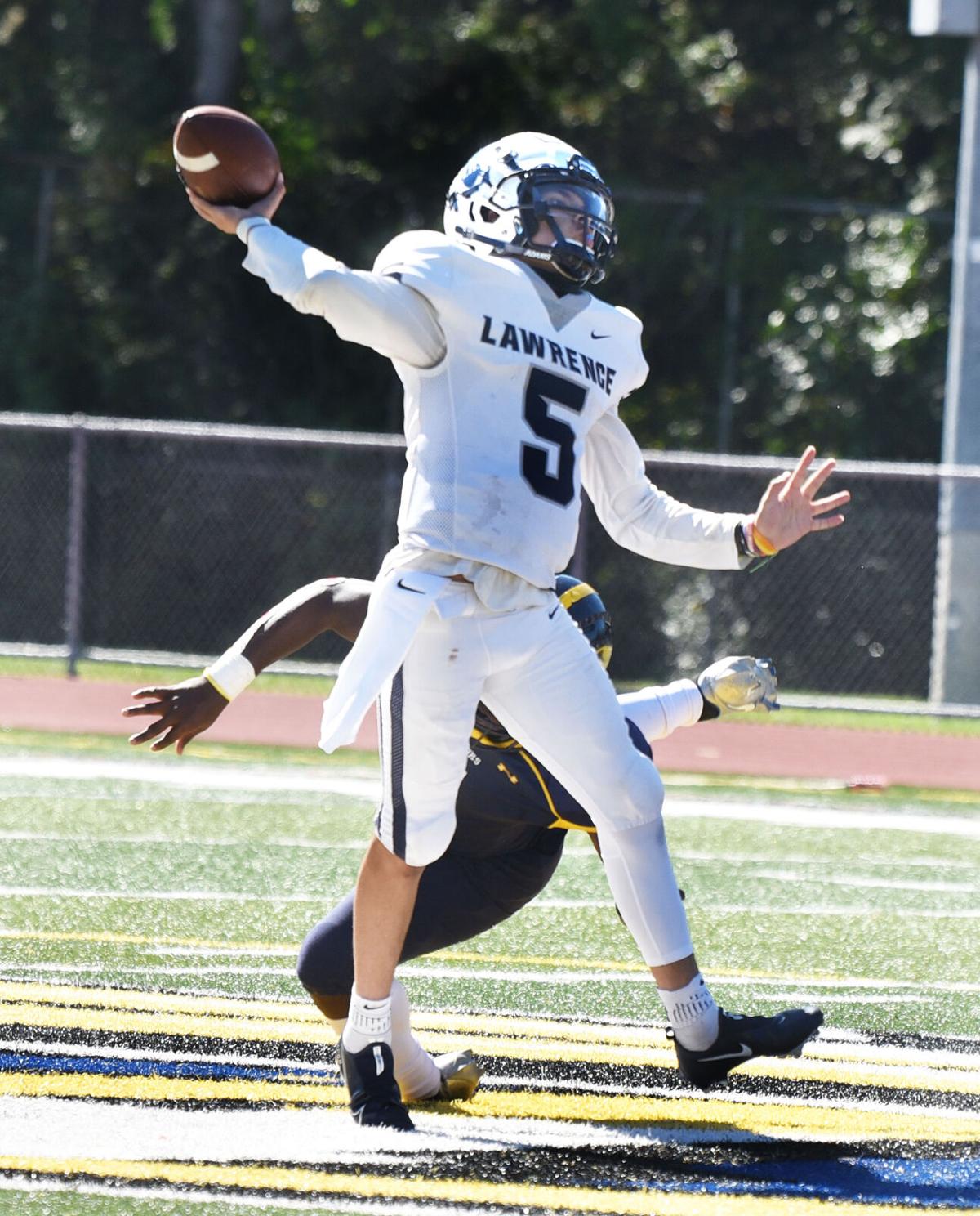 Lawrence defeated Andover 37-26 in Saturday afternoon football action.