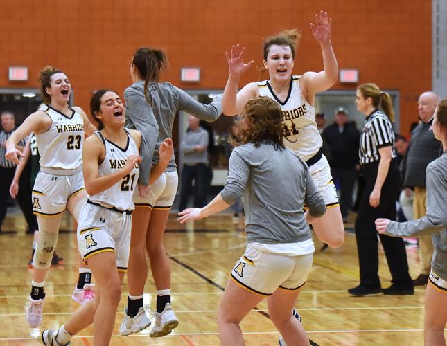 Andover defeated Wachusett 61-57 in Division 1 semifinals in girls basketball action. 3/013/2023