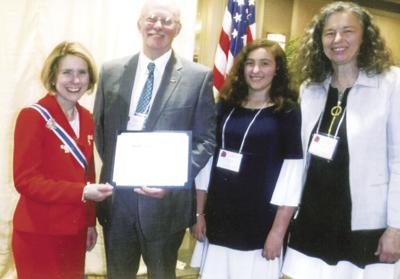 Congrats ... Don Shirley of Opelika High School receives award from DAR