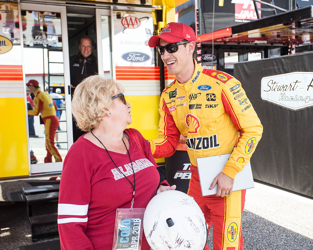 TEAM TALLADEGA Ford teams up, puts Joey Logano into Victory Lane The