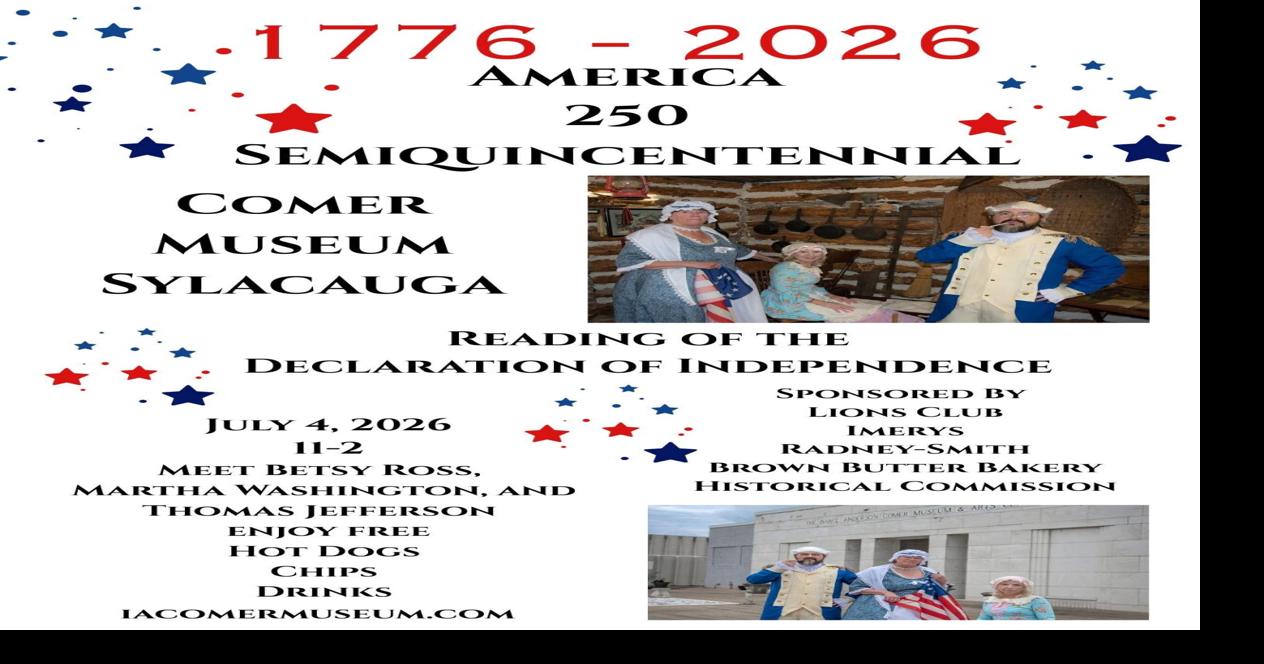 Comer Museum invites community to celebrate nation's 250th birthday